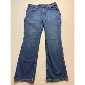 Womens Levi Strauss Signature Mid‎ Rise Bootcut Jeans 12 Short Stretch